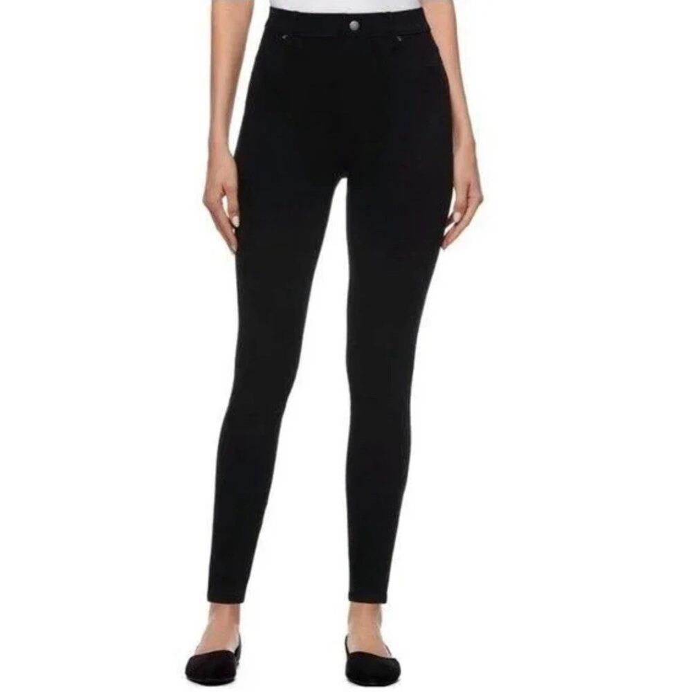 High Rise Stretch Fitted Jeggings Black - Casual or Office